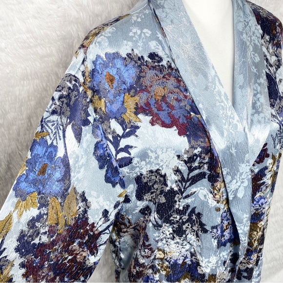 Free‎ People Lounge Kimono Robe Who Lounge Small Boho Floral S - Picture 4 of 11